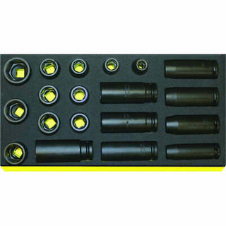 Stahlwille 96838777 TCS 50IMP/51IMP/19 1/2: Drive Impact tools, 19 Pcs