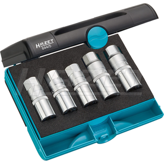 Hazet 844/5 Square Hollow 12.5mm (1/2") Stud Extractor Set