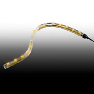 NTE Electronics LEDT-Y FLEXIBLE LED TUBING CONNECTIBLE 11.8" 15 LEDS AMBER