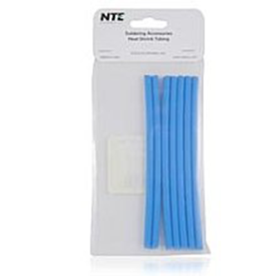 NTE Electronics 47-25106-BL Heat Shrink 3/16" Dia W/adhesive Blue 6" Length 7pcs