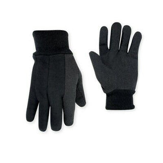 CLC 2012 HEAVYWEIGHT BLACK JERSEY WORK GLOVES WITH PVC GRIPPER DOTS