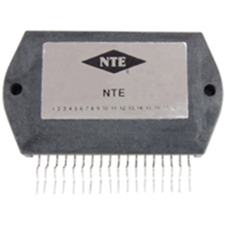 NTE Electronics NTE1816 HYBRID MODULE DUAL 6W AUDIO POWER OUTPUT DUAL POWER SUPP