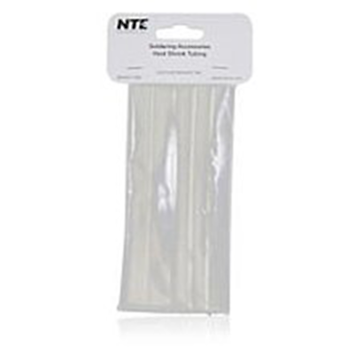 NTE Electronics 47-25306-CL Heat Shrink 3/8 " Dia W/adhesive CLR 6" Length 5pcs