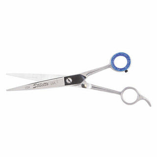 Heritage Cutlery ST75 7 1/2'' Pet Grooming Scissor w/ Semi-oval Blade