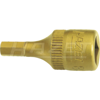 Hazet 8501-7 Hollow 6.3mm (1/4") Hexagon 7-7 TiN Screwdriver Socket