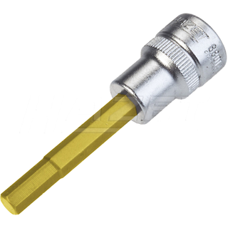 Hazet 8801A-7/32 10mm (3/8") 7/32 Hexagon TiN Screwdriver Socket