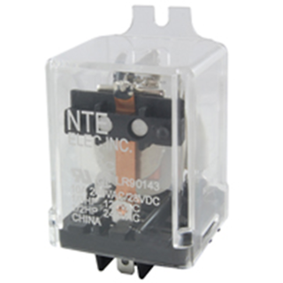 NTE Electronics R10-11A10-24F RELAY-24VAC 10 AMP DPDT GEN.PURPOSE FLANGE MOUNT