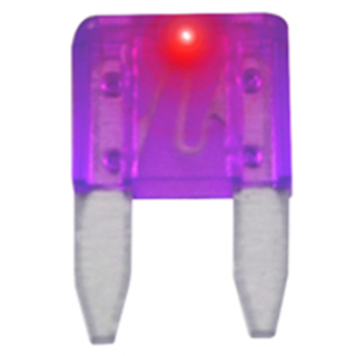 NTE Electronics 74-LMAF3A-C FUSE-MINI AUTOMOTIVE W/ LED INDICATOR