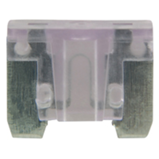 NTE Electronics 74-LPM-3A-B FUSE AUTOMOTIVE 3A LOW PROFILE MINI, VIOLET 5/PKG