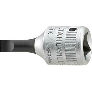 Stahlwille 01280008 41K Slotted 1/4" Slotted Socket, 0.8 x 4 mm