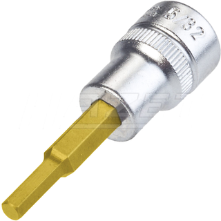 Hazet 8801A-5/32 10mm (3/8") 5/32 Hexagon TiN Screwdriver Socket