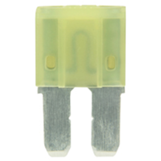 NTE Electronics 74-MIC2-20A-B FUSE AUTOMOTIVE 20A MICRO-2, YELLOW 5/PKG