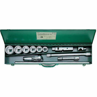 Stahlwille 96060101 60/6/6/882 1" Drive Hex Socket Set, 12 Pcs