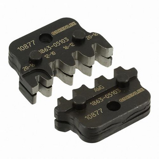 Greenlee 10877 Die Set, 20-10 AWG, Open Barrel Connectors