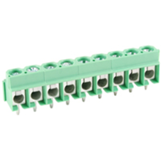 NTE Electronics 25-E400-09 Terminal Block 9 Pole 5.00mm Pitch 300V 16A PC Mount