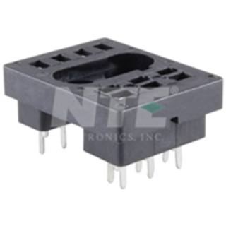 NTE Electronics RLY9170 SOCKET-10PIN BLADE DPDT 300V 10A