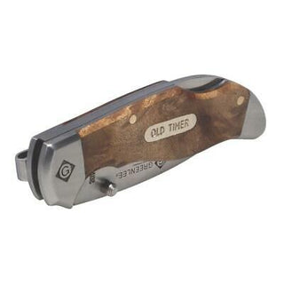 Greenlee 0652-24 Wood Drop Point Pocket Knife