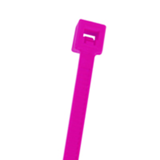 NTE Electronics 04-041812 CABLE TIE 18 LB. MINI 4.1" FLUORESCENT PINK 100/BAG