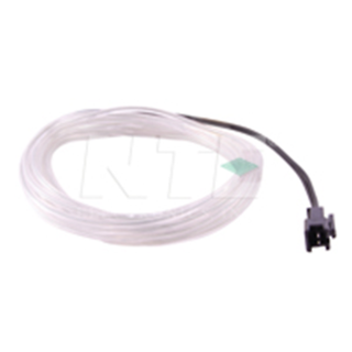 NTE Electronics 69-ELW3.2-TB EL WIRE TRNP BLUE 3.2MM DIA 3M W/PRE-WIRED CONN