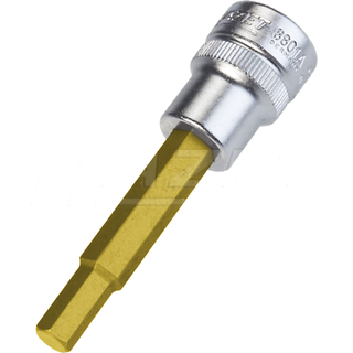 Hazet 8801A-1/4 10mm (3/8") 1/4 Hexagon TiN Screwdriver Socket