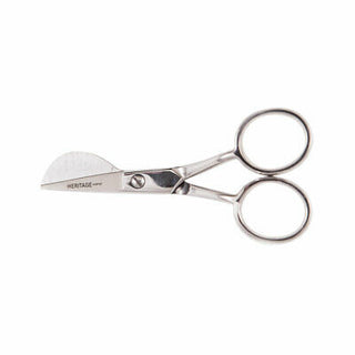 Heritage Cutlery VP57 4 1/2'' Small Duckbill Applique Scissor