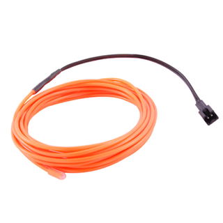 NTE Electronics 69-ELW3.2-OR EL WIRE ORANGE 3.2MM DIA 3M W/PRE-WIRED CONNECTOR