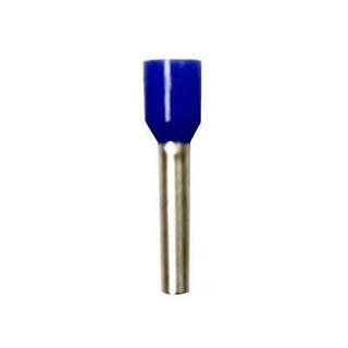 Eclipse 701-034-100 14 AWG Blue 12mm Barrel Wire Ferrules, 100 Pack.