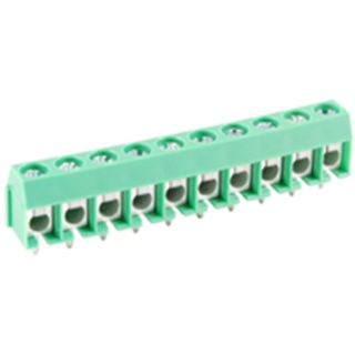 NTE Electronics 25-E400-10 Terminal Block 10 Pole 5.00mm Pitch 300V 16A PC Mount