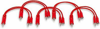 Hosa CMM-515Y Hopscotch Patch Cables 5-Pack, 6 Inch (CMM515Y)