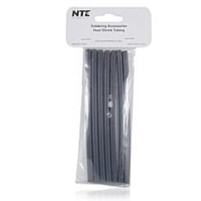 NTE Electronics 47-25106-BK Heat Shrink 3/16" Dia W/adhesive BLK 6" Length 7pcs