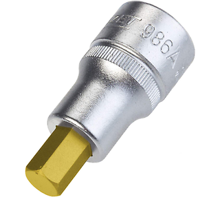 Hazet 986A-3/8 3/8 Hexagon 1/2 Square Screwdriver Socket