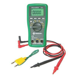 Greenlee DM-65 Digital Multimeter, 1000V AC/DC, 10A, CAP, TEMP