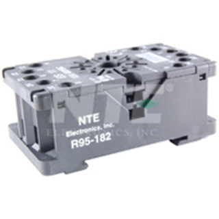 NTE Electronics R95-182 SOCKET-3PDT 11-PIN OCTAL DIN RAIL 300V 10A