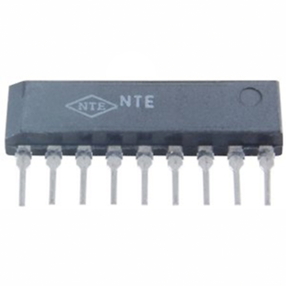 NTE Electronics NTE1435 INTEGRATED CIRCUIT DUAL AUDIO PREAMP 9-LEAD SIP VCC=18V