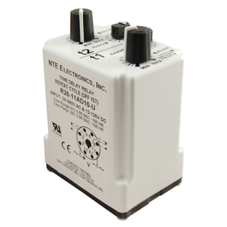 NTE Electronics R26-11AD10-U RELAY-DPDT TIME DELAY 24-240VAC/12-125VDC