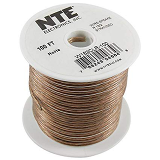 NTE Electronics  W202CLR-25 WIRE-CLEAR SPEAKER 20/2GAUGE STRANDED 25 FEET