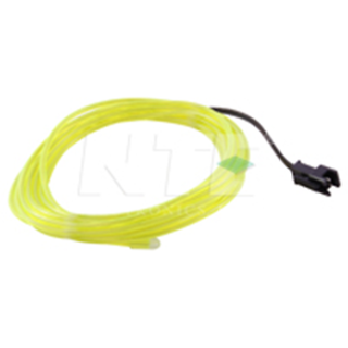 NTE Electronics 69-ELW3.2-YG EL WIRE YELLOW GREEN 3.2MM DIA 3M W/PRE-WIRED CONN