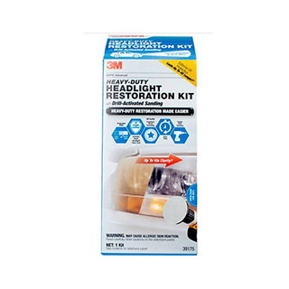 3M™ Heavy Duty Headlight Restoration Kit with Quick Clear Coat, 39175