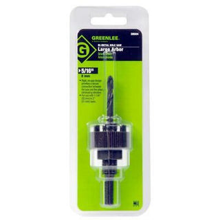 Greenlee 38504 Hole Saw Arbor, 3/8" Hex Shank