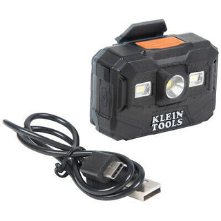 Klein Tools 60113RL Hard Hat, Vented, Cap Style with Rechargeable Headlamp