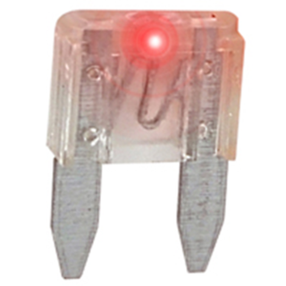 NTE Electronics 74-LMAF25A-C FUSE-MINI AUTOMOTIVE W/ LED INDICATOR