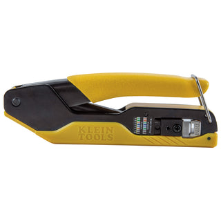 Klein Tools VDV226-005 Compact Pass-Thru Crimper, Modular Crimper Cutter Stripper for Pass-Thu RJ45 Data Plugs