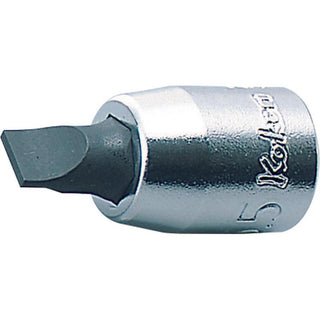 Koken 2005.25-4 1/4 Sq. Dr. Bit Socket Slotted 0.8X4 Length 25mm