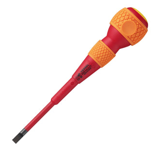 Vessel Tools 200S575 Ball-Grip Insulated Screwdriver No.200, Slotted 5 mm