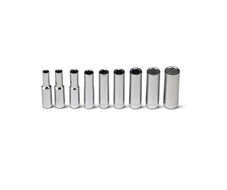 Wright Tool 208 9 Piece 1/4" Drive 6 Point Deep SAE Socket Set