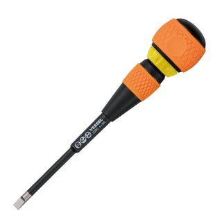 Vessel Tools 2200S6100 Ball Ratchet Screwdriver No.2200, Slotted 6 x 100