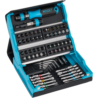 Hazet 2200SC-1 SmartCase Screwdriver Bit Set with Handle, 69 Pc.