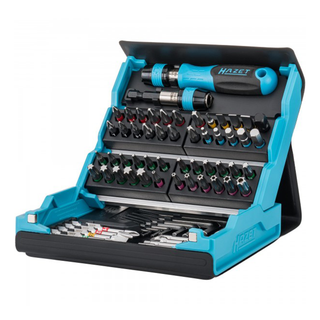 Hazet 2200SC-1 SmartCase Screwdriver Bit Set with Handle, 69 Pc.