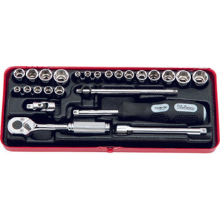 Koken 2201AM 1/4 Sq. Dr. Socket set 6 point 25 pieces