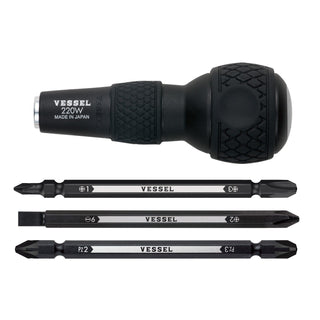 Vessel Tools 220W3Ball-Grip Interchangeable Screwdriver Set